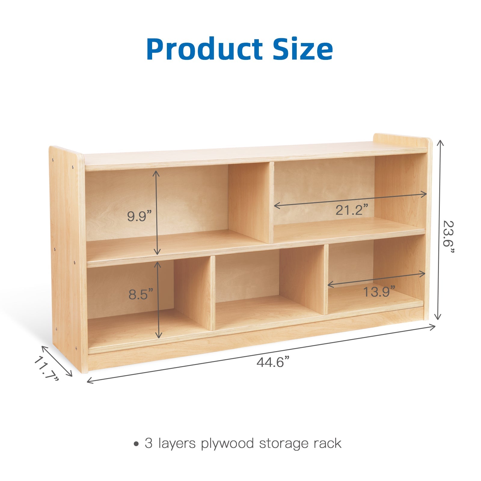 Montessori 5-Section Storage Cabinet