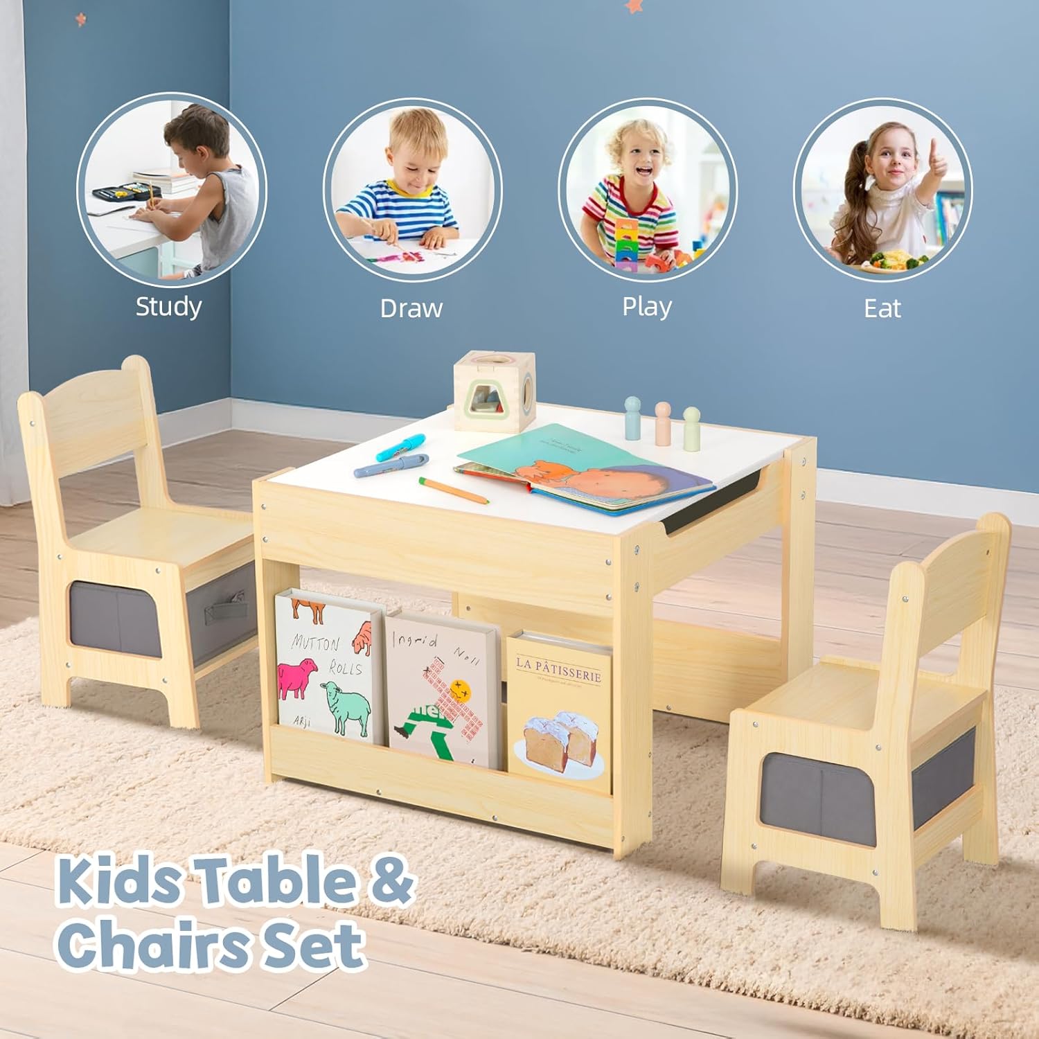 Toddler Table and Chairs Set