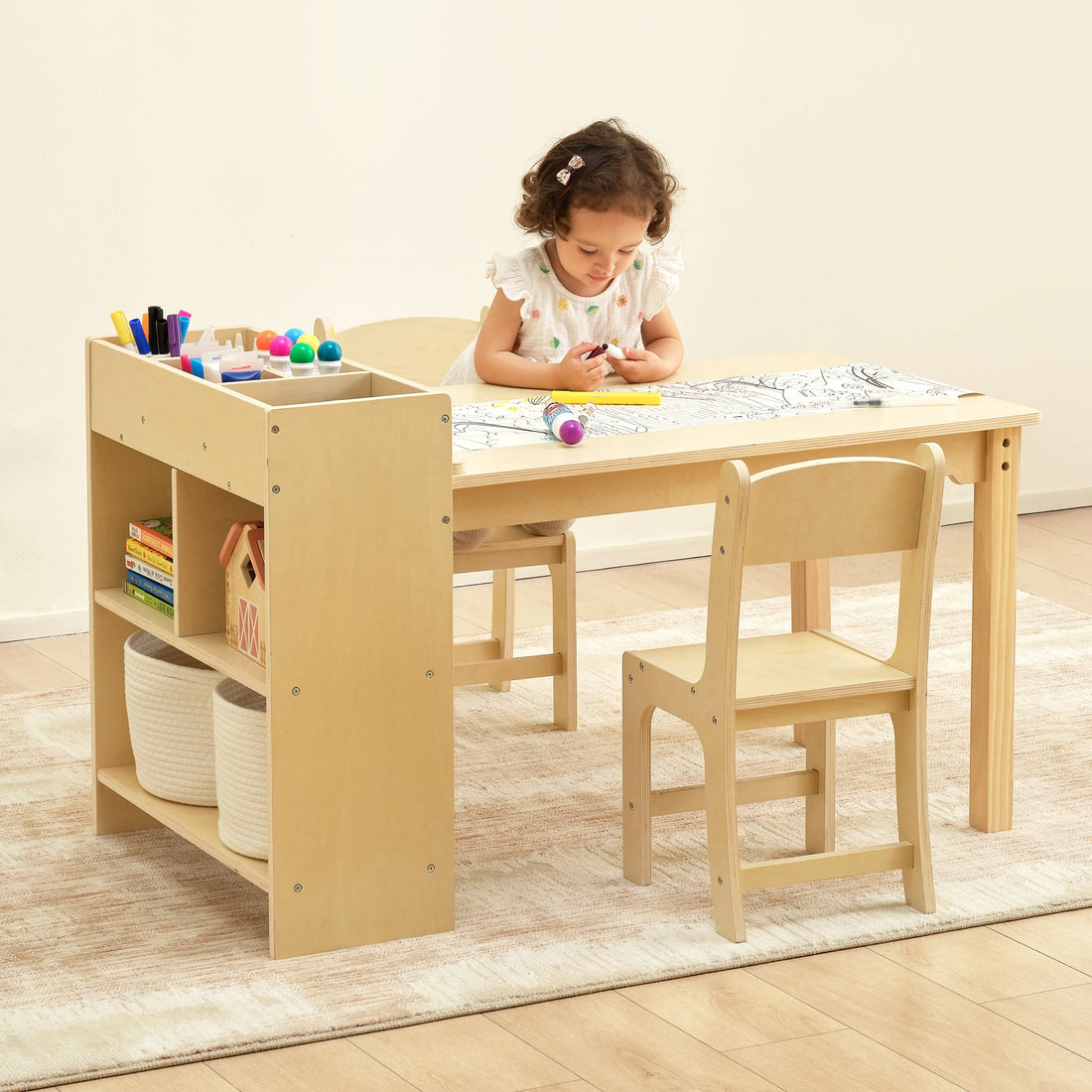 Kids Art Table and 2 Chairs