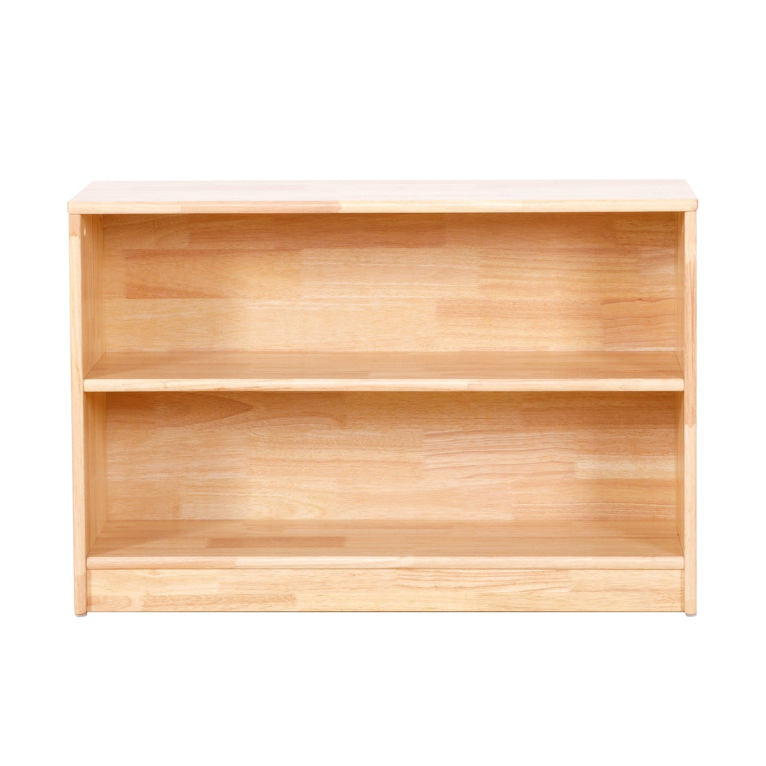 Rubber Wood 2-Compartment Montessori Shelf