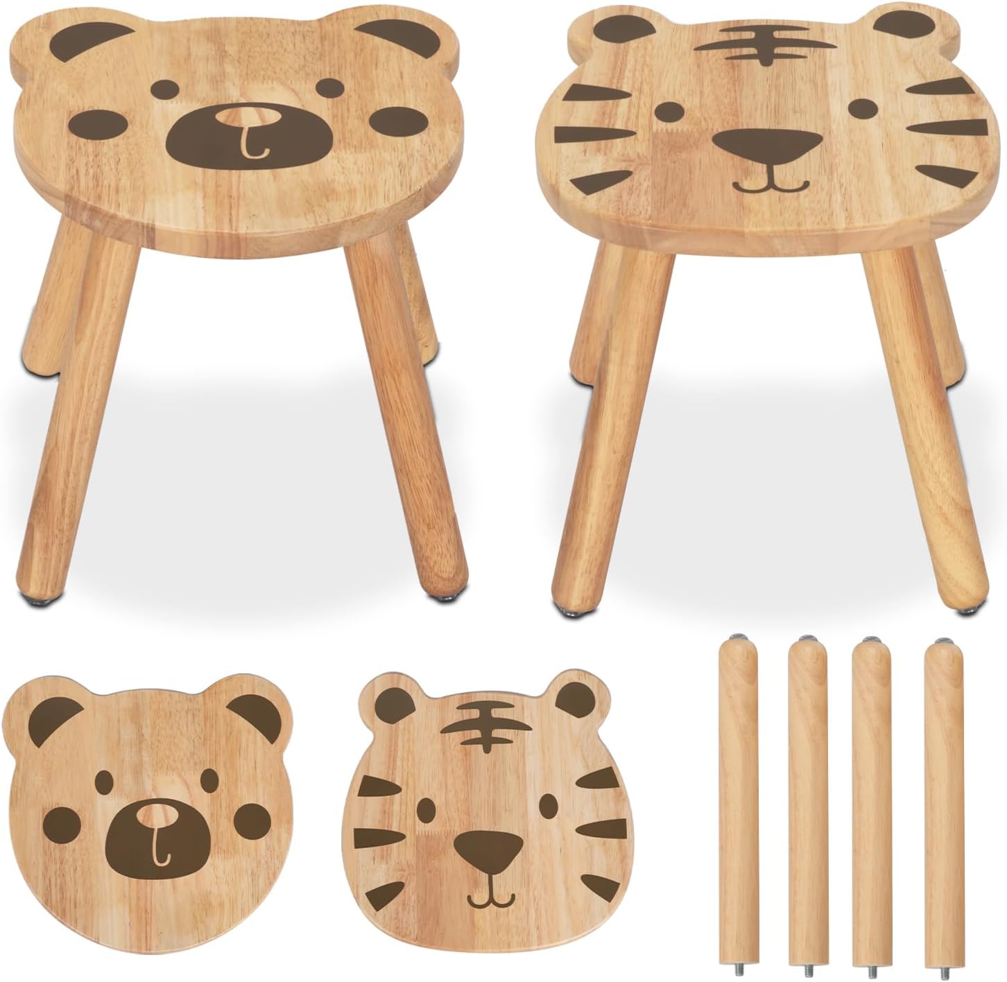 Bear and Tiger Stools