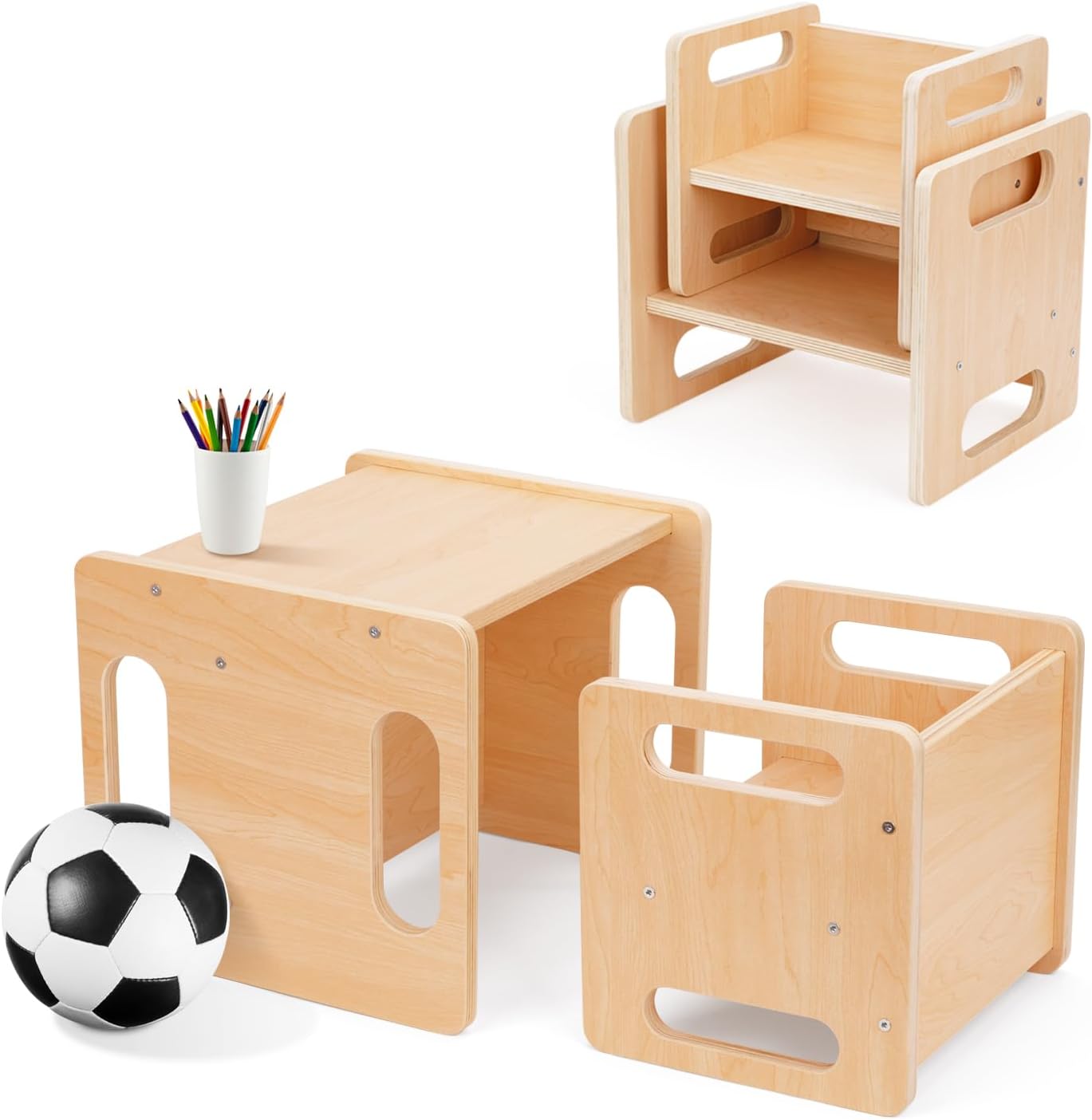 Montessori Nesting Table and Chair Set