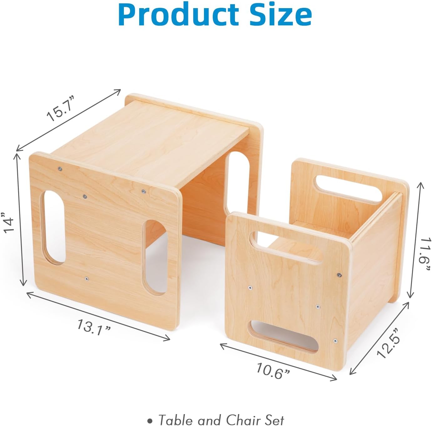 Montessori Nesting Table and Chair Set