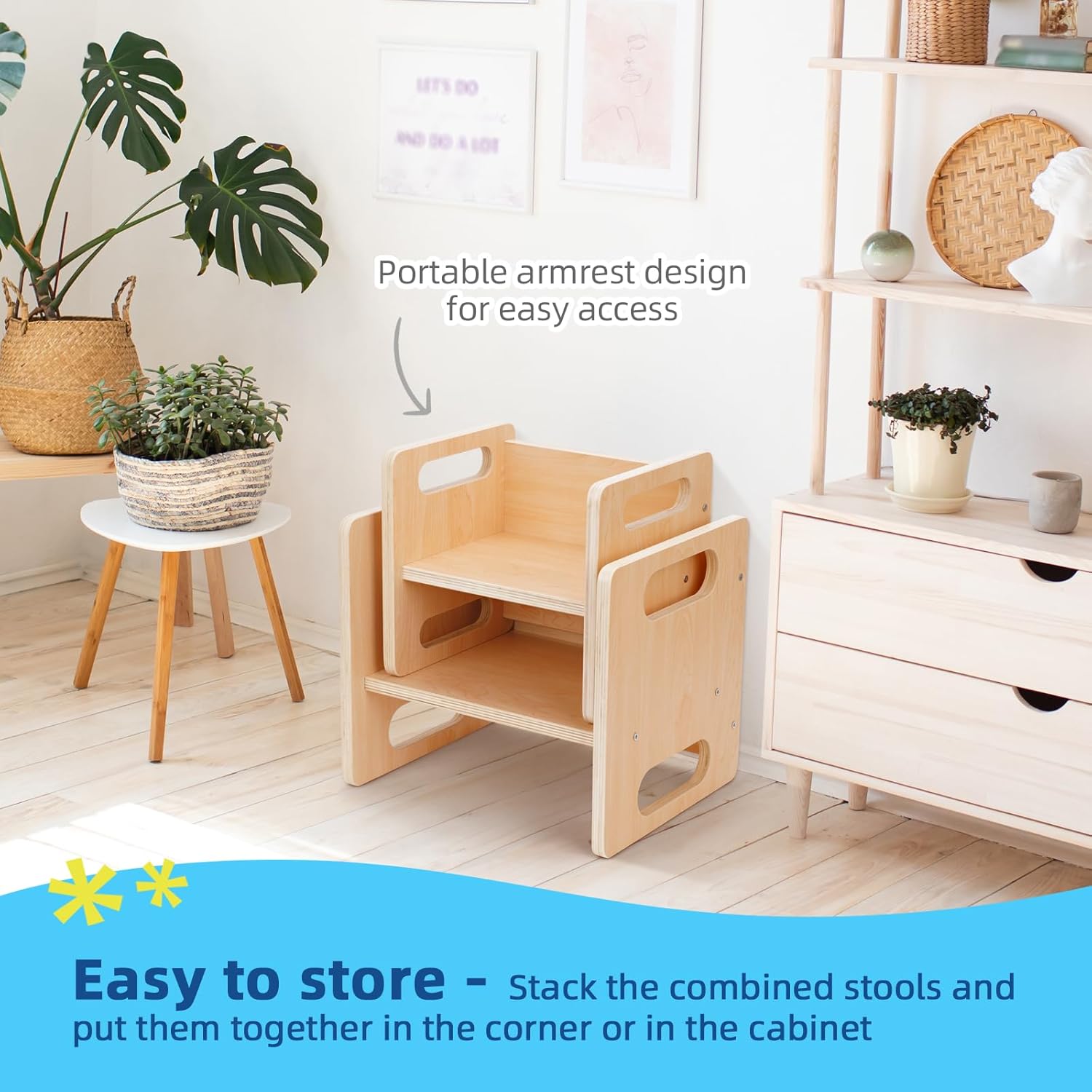 Montessori Nesting Table and Chair Set