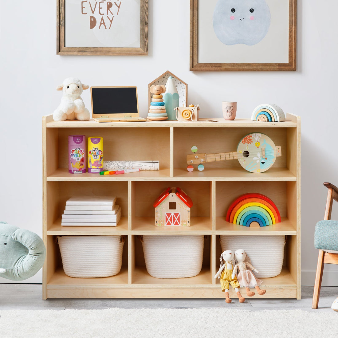 Toy Organizers and Storage Montessori Shelf 8 Shelf