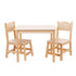 Wood Kids Table and Chairs Set